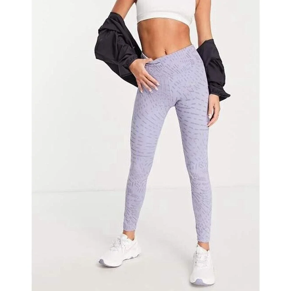 Nike‎ XXL Fast Running Women's Dri-FIT Reflective Leggings Purple DD6803-519